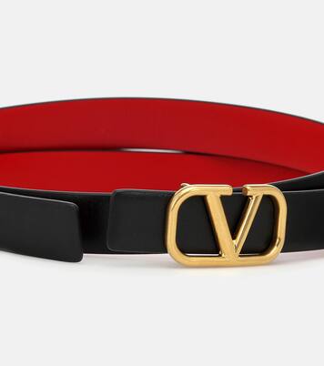 VLogo Signature 20 reversible leather belt | Valentino Garavani