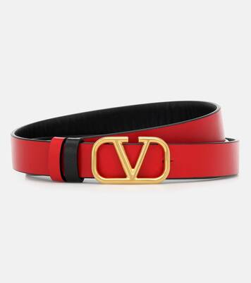 VLogo Signature 20 reversible leather belt | Valentino Garavani