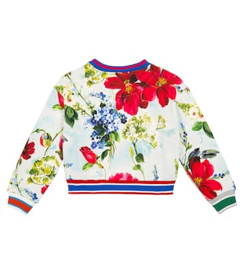 Sweat-shirt imprimé en coton à logo | Dolce&Gabbana Kids