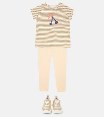 Asmae striped cotton jersey T-shirt | Bonpoint
