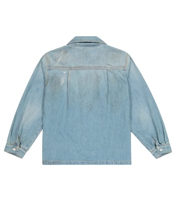 Denim and leather shirt | ERL Kids