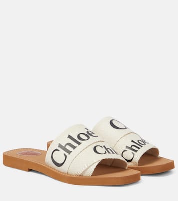 Woody canvas slides | Chloé