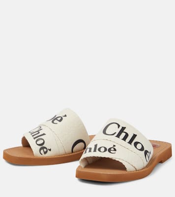 Woody canvas slides | Chloé