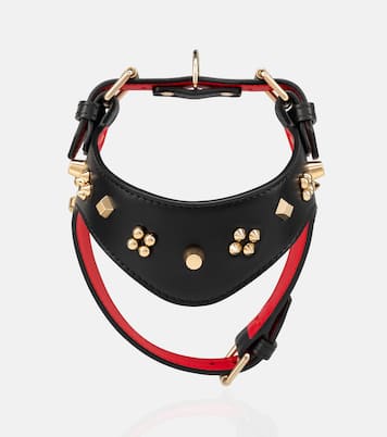 Loubiharness S embellished leather dog harness | Christian Louboutin