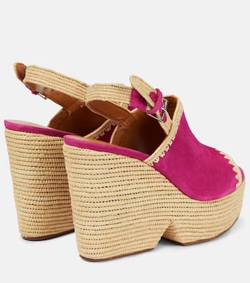 Damya suede wedge sandals | Clergerie