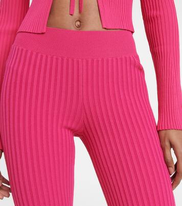 Cropped-Hose Atlas aus Rippstrick | Live The Process