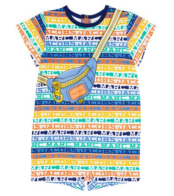 Baby logo cotton jersey playsuit | Marc Jacobs Kids