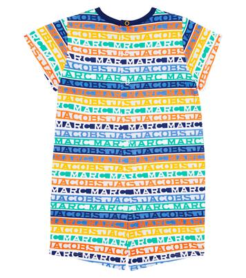 Baby logo cotton jersey playsuit | Marc Jacobs Kids
