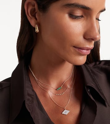 14kt gold necklace with diamonds | Sydney Evan