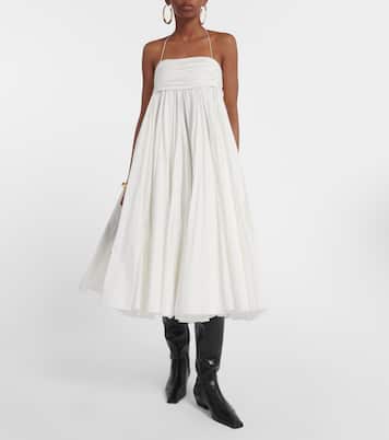 Robe midi Lally en coton | Khaite