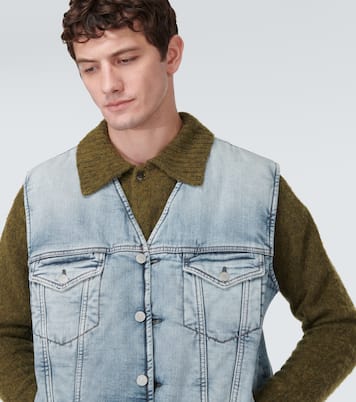 Padded denim vest | Acne Studios
