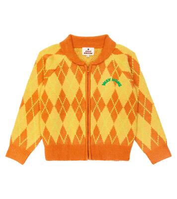 Argyle zip-up sweater | Jellymallow