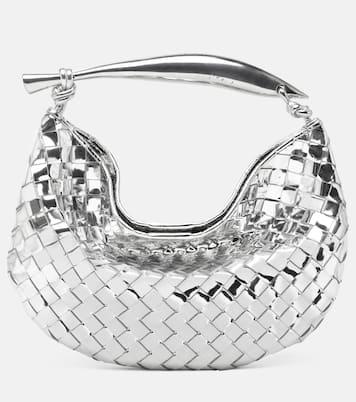 Sardine Intrecciato mirrored leather tote bag | Bottega Veneta