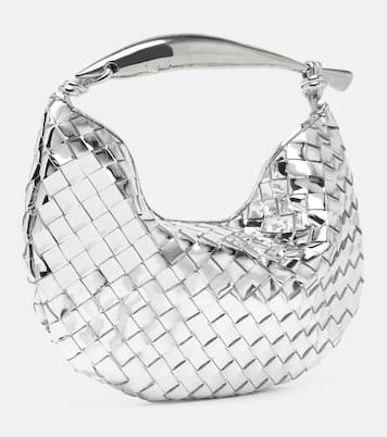 Sardine Intrecciato mirrored leather tote bag | Bottega Veneta