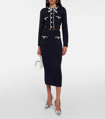 Verzierter Cropped-Cardigan | Self-Portrait