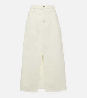 The Midaxi denim midi skirt | Frame