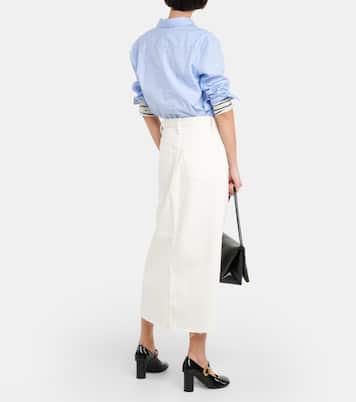 The Midaxi denim midi skirt | Frame