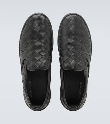 Sawyer leather slip-on sneakers | Bottega Veneta