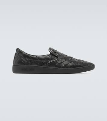 Sawyer leather slip-on sneakers | Bottega Veneta