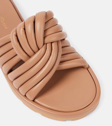 Ottavia leather slides | Gianvito Rossi