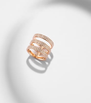Berbere 18kt rose gold ring with diamonds | Repossi