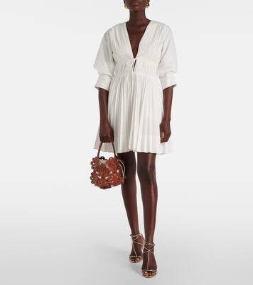 Flora leather bucket bag | Staud