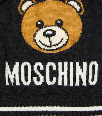 Teddy Bear cotton and wool beanie | Moschino Kids