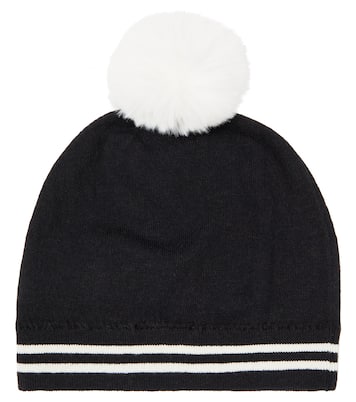 Teddy Bear cotton and wool beanie | Moschino Kids