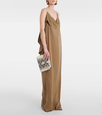 Robe longue Dandora en soie | Khaite