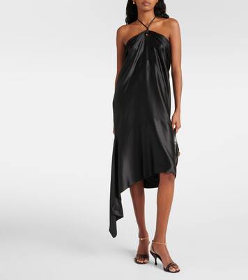 Robe midi en soie mélangée | Ferragamo