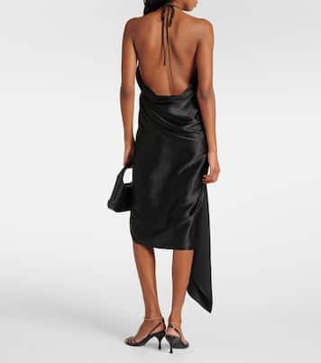 Robe midi en soie mélangée | Ferragamo