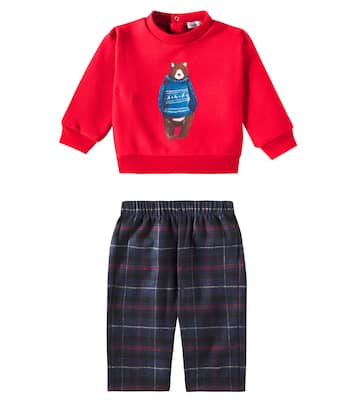 Baby cotton sweatshirt and sweatpants set  | Il Gufo