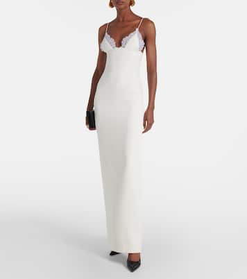 Bridal lace-trimmed gown | David Koma