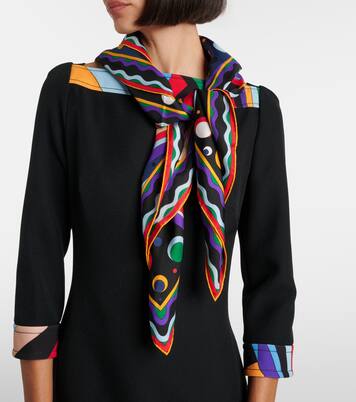 Fontane silk twill scarf | Pucci