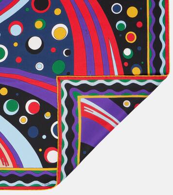 Fontane silk twill scarf | Pucci