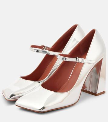 Charlotte 95 leather Mary Jane pumps | Amina Muaddi