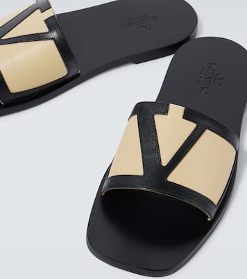 VLogo leather slides | Valentino Garavani