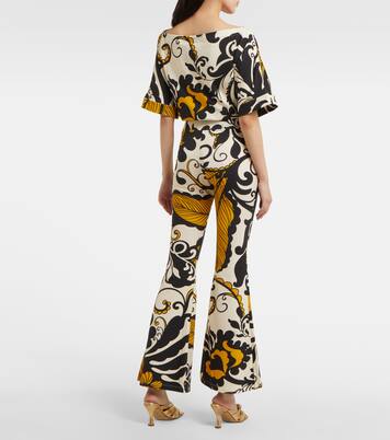 Pantalon évasé Meditation en polaire | La DoubleJ