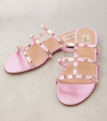 Rockstud Classic leather flats  | Valentino Garavani