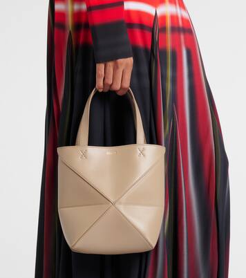 Tote Bag Puzzle Fold Mini aus Leder | Loewe