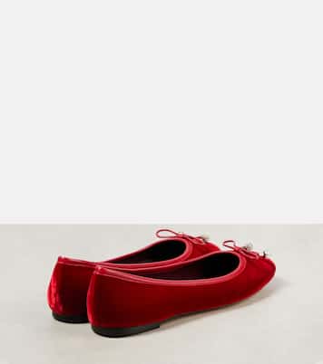 Elme velvet ballet flats | Jimmy Choo