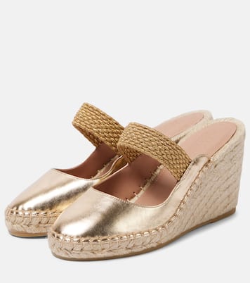 Siena 70 leather espadrille wedges | Malone Souliers
