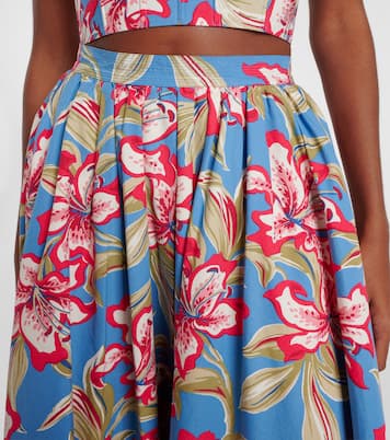 Falda midi de algodón fruncida floral | Polo Ralph Lauren