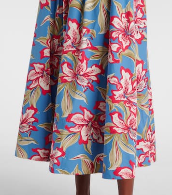 Falda midi de algodón fruncida floral | Polo Ralph Lauren