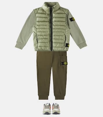 Compass cotton sweatpants | Stone Island Junior