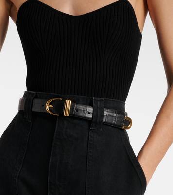 Ceinture Bambi en cuir embossé | Khaite