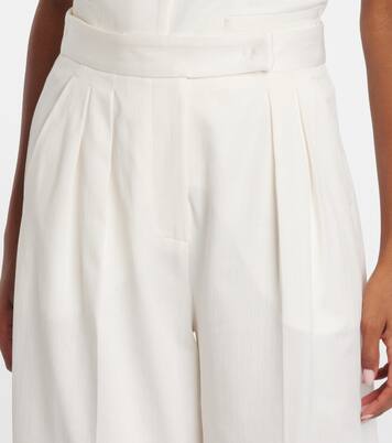 Weite High-Rise-Hose Chenzia aus Baumwolle | Max Mara