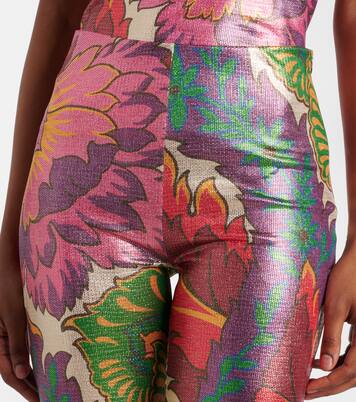 Semi-sheer flared jersey pants | Etro