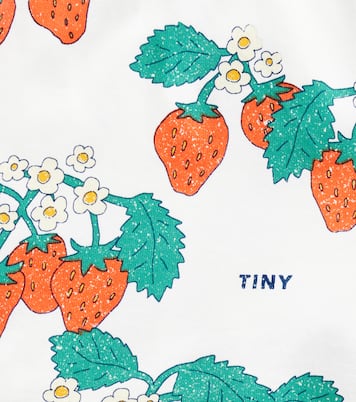 Strawberries cotton jersey shorts | Tinycottons