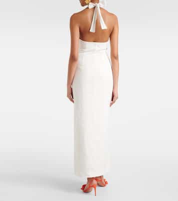 Midikleid Violet aus Leinen | SIR